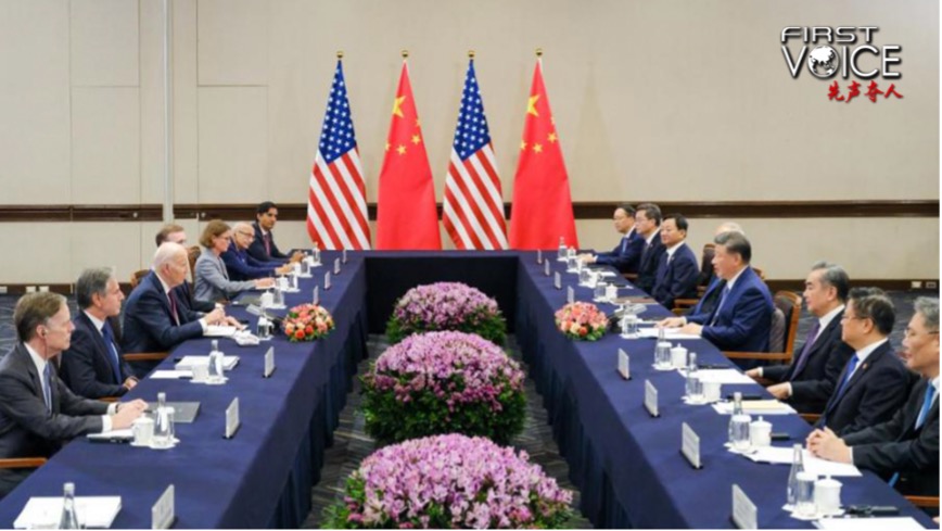 Chinese President Xi Jinping meets with U.S. President Joe Biden in Lima, Peru, November 16, 2024. /Xinhua