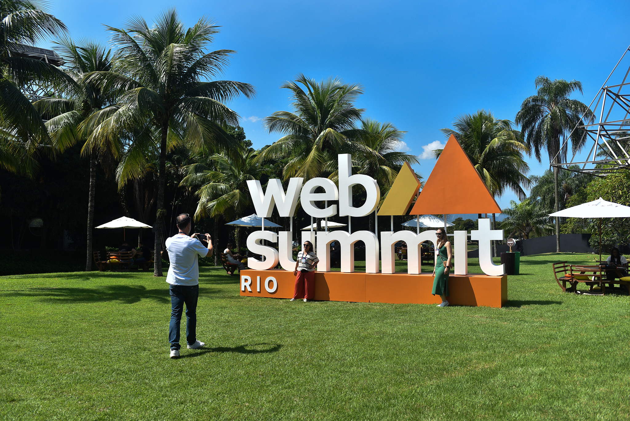 People attend the opening of Web Summit Rio 2024, Latin America's premier technology and innovation event, Rio de Janeiro, Brazil, April 16, 2024. /CFP