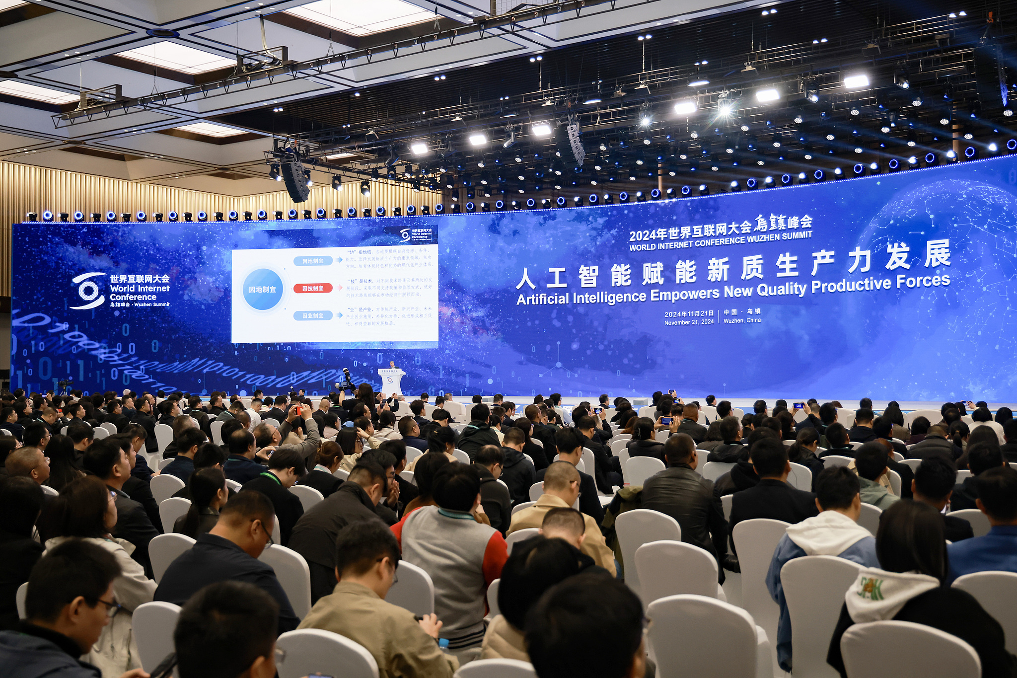 2024 World Internet Conference AI Productivity Forum is held in Wuzhen, Zhejiang, on November 21, 2024 /CFP