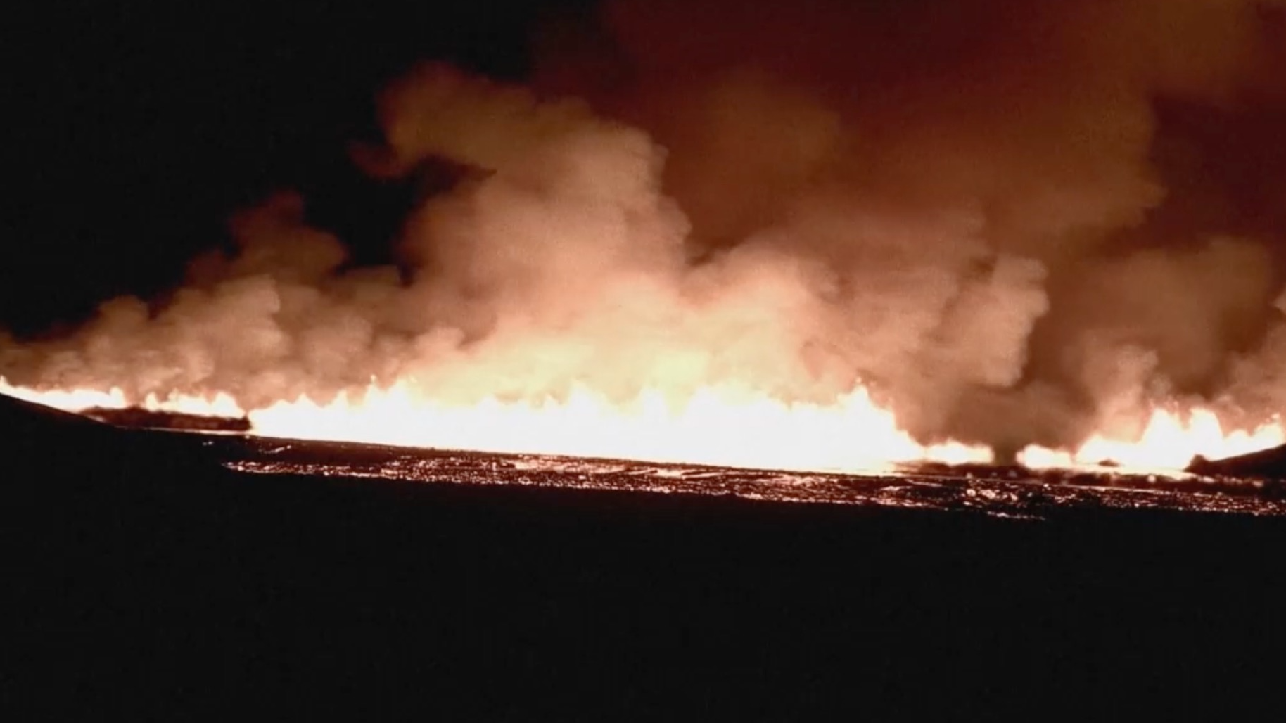 Live: Icelandic volcano erupts for 10th time in three years