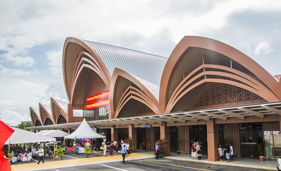 The China-aided new and improved Faleolo International Airport in Samoa was opened in 2018. /Samoa Observer