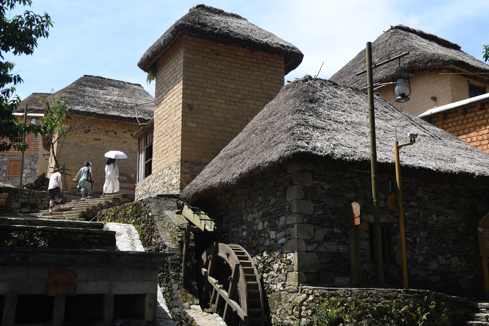 A close view of the houses in Azheke Village. /CFP