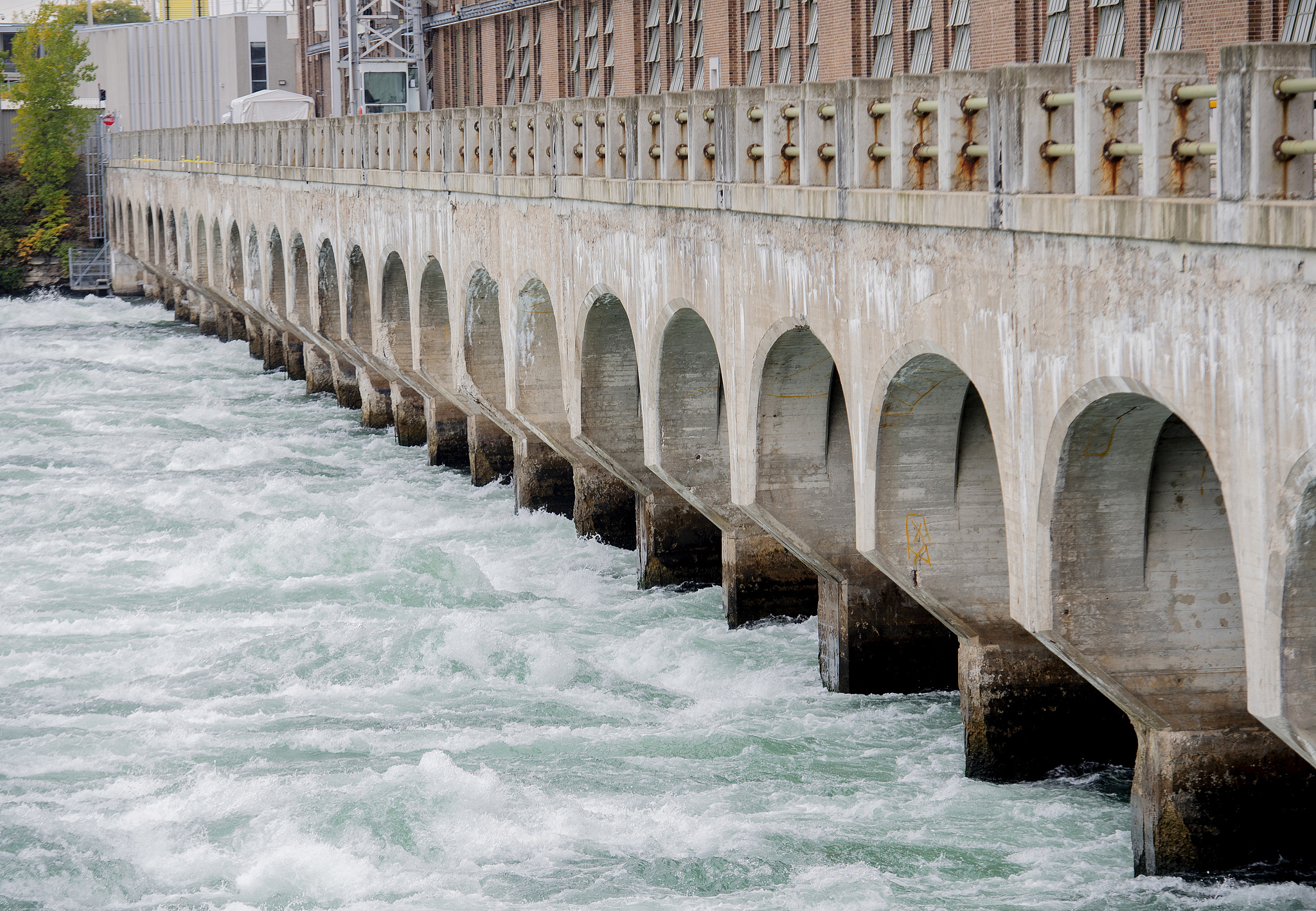 The Hydro-Quebec Beauharnois hydroelectric generating station on the Saint Lawrence River in Beauharnois, Quebec, Canada, October 14, 2021. /CFP