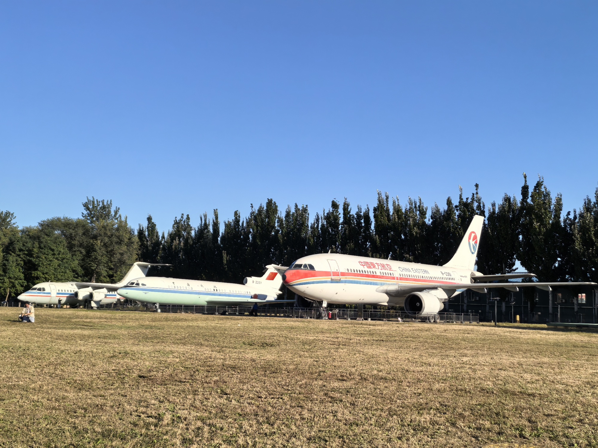 Various models of civil aircraft are displayed at the Civil Aviation Museum in Beijing. /CGTN