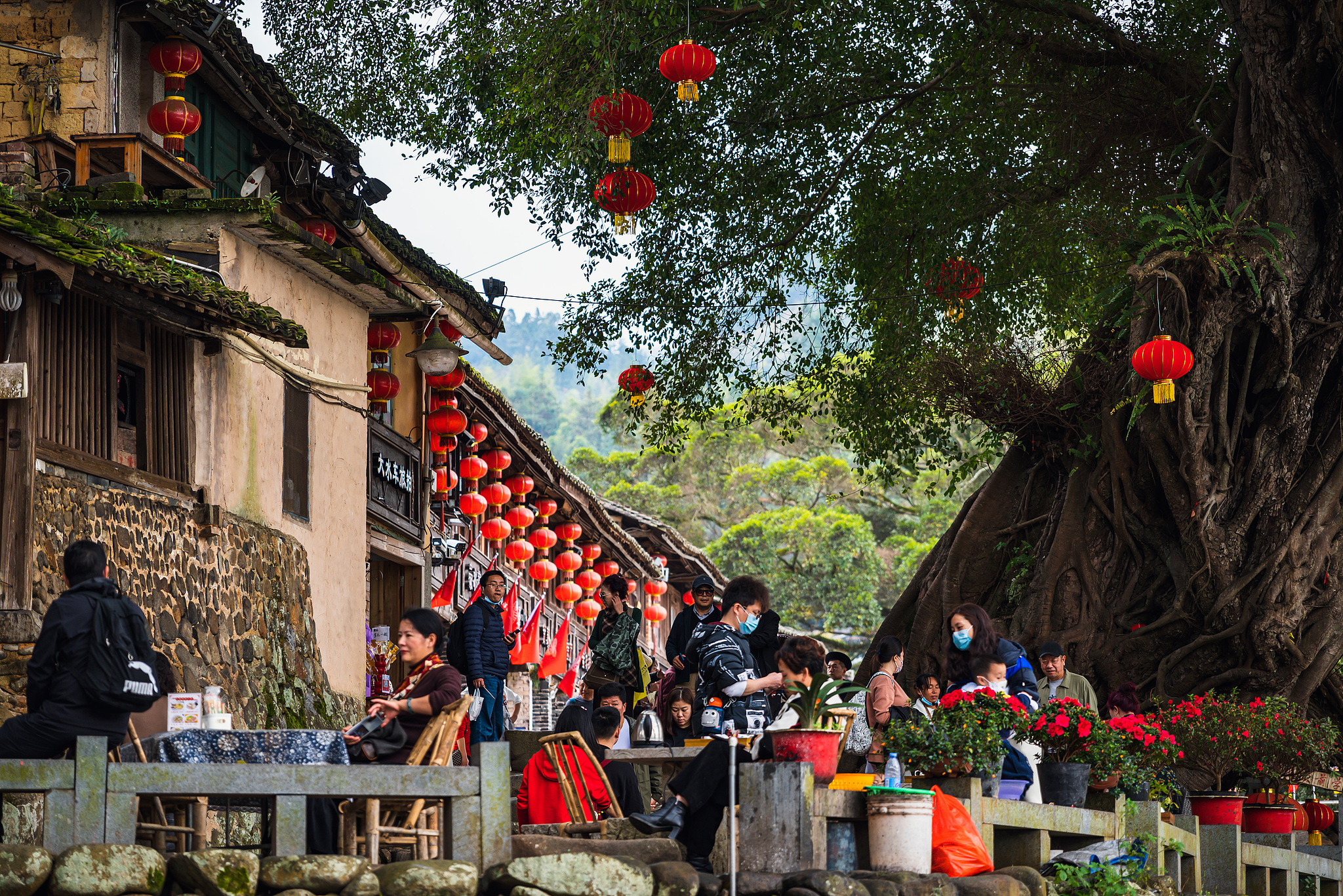 Street view in Guanyang Village, Fujian Province, February 11, 2024. /CFP