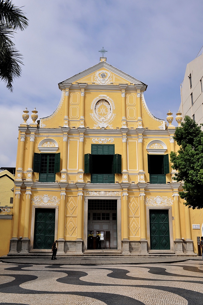 A file photo shows the exterior of St. Dominic's Church in Macao, China. /CFP