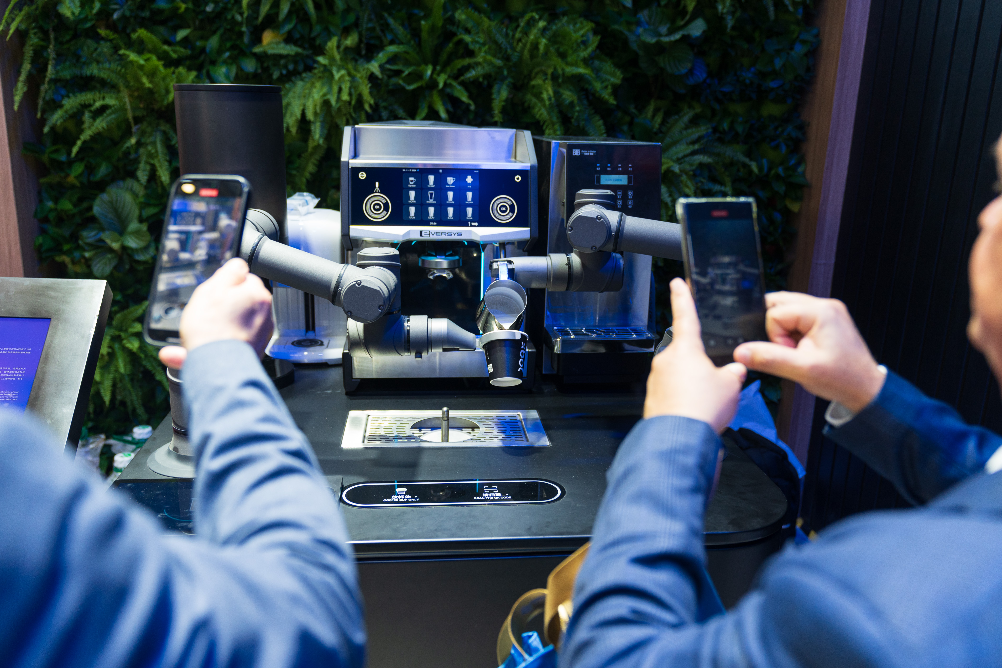 A robotic arm at the Advanced Manufacturing Chain exhibition area during the CISCE in Beijing, China, November 26, 2024. 
