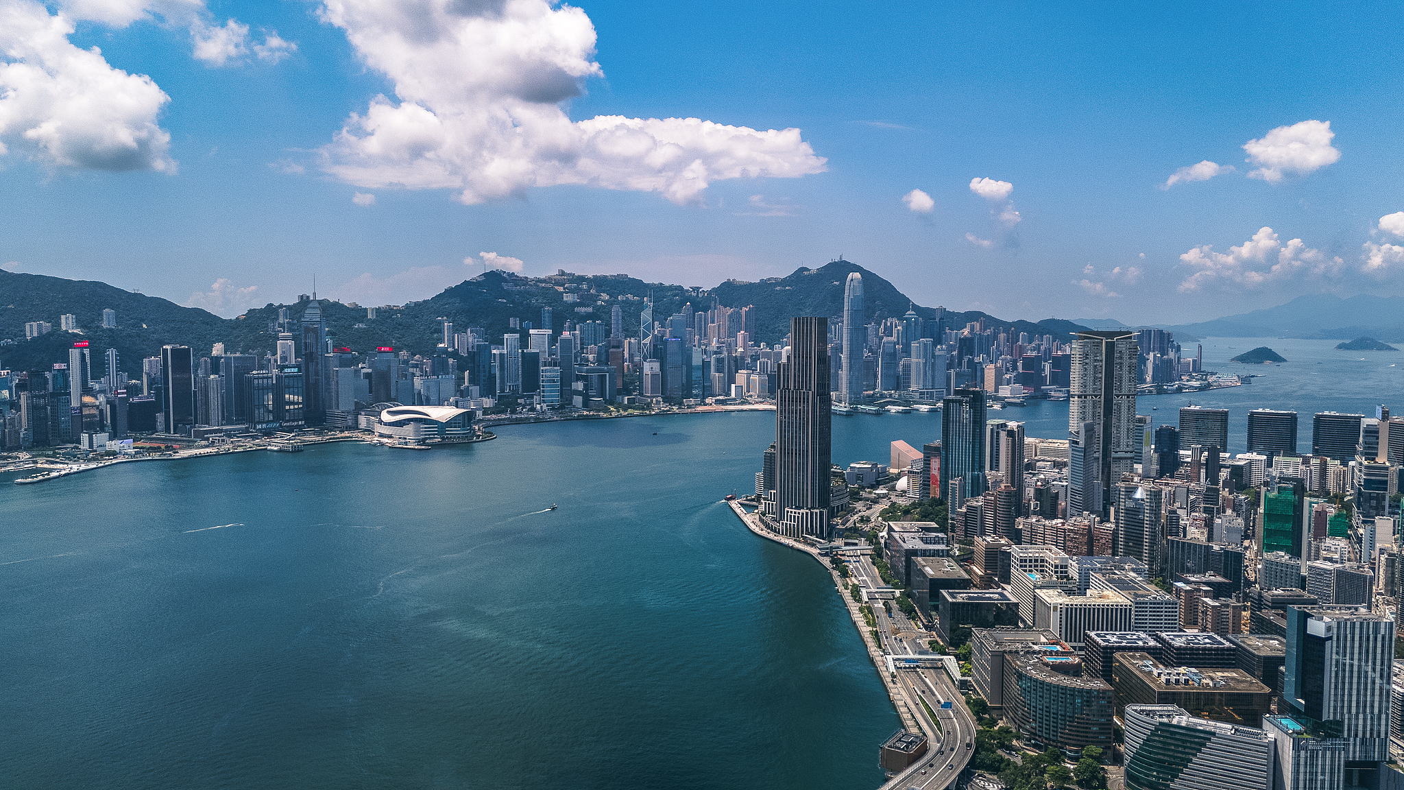 A view of the Victoria Harbor in south China's Hong Kong Special Administrative Region, August 26, 2024. /CFP