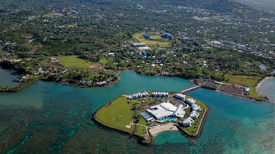 Taumeasina Hotel in Samoa, October 20, 2019. /Xinhua