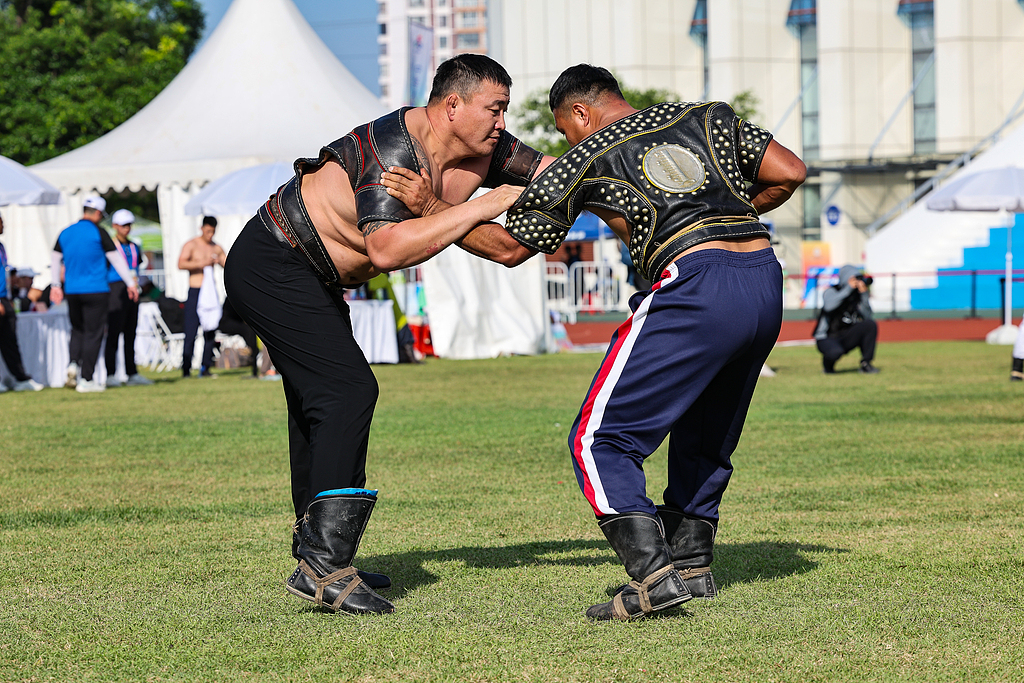 Mongolian wrestling, known as 