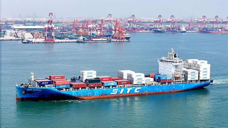 The foreign trade container terminal in Qingdao, Shandong Province, China, August 7, 2024. /CFP