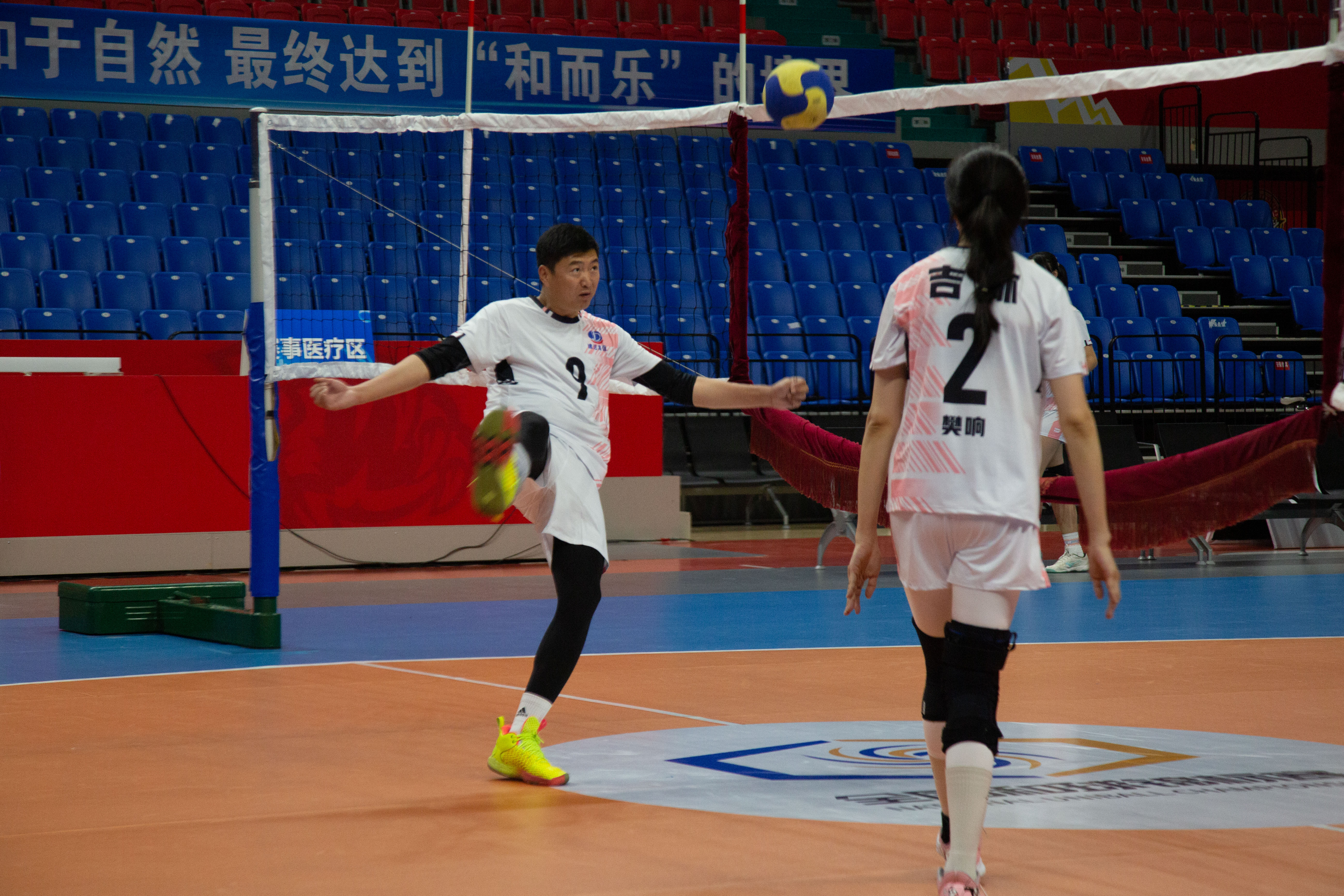 Athletes practice uniball in preparation for the National Uniball Championship, Changchun, Jilin, December 1, 2024. /Chen Hongyu