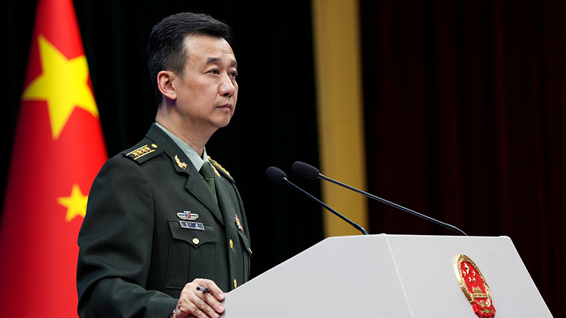 Wu Qian, a spokesperson for the Ministry of National Defense. /Ministry of National Defense