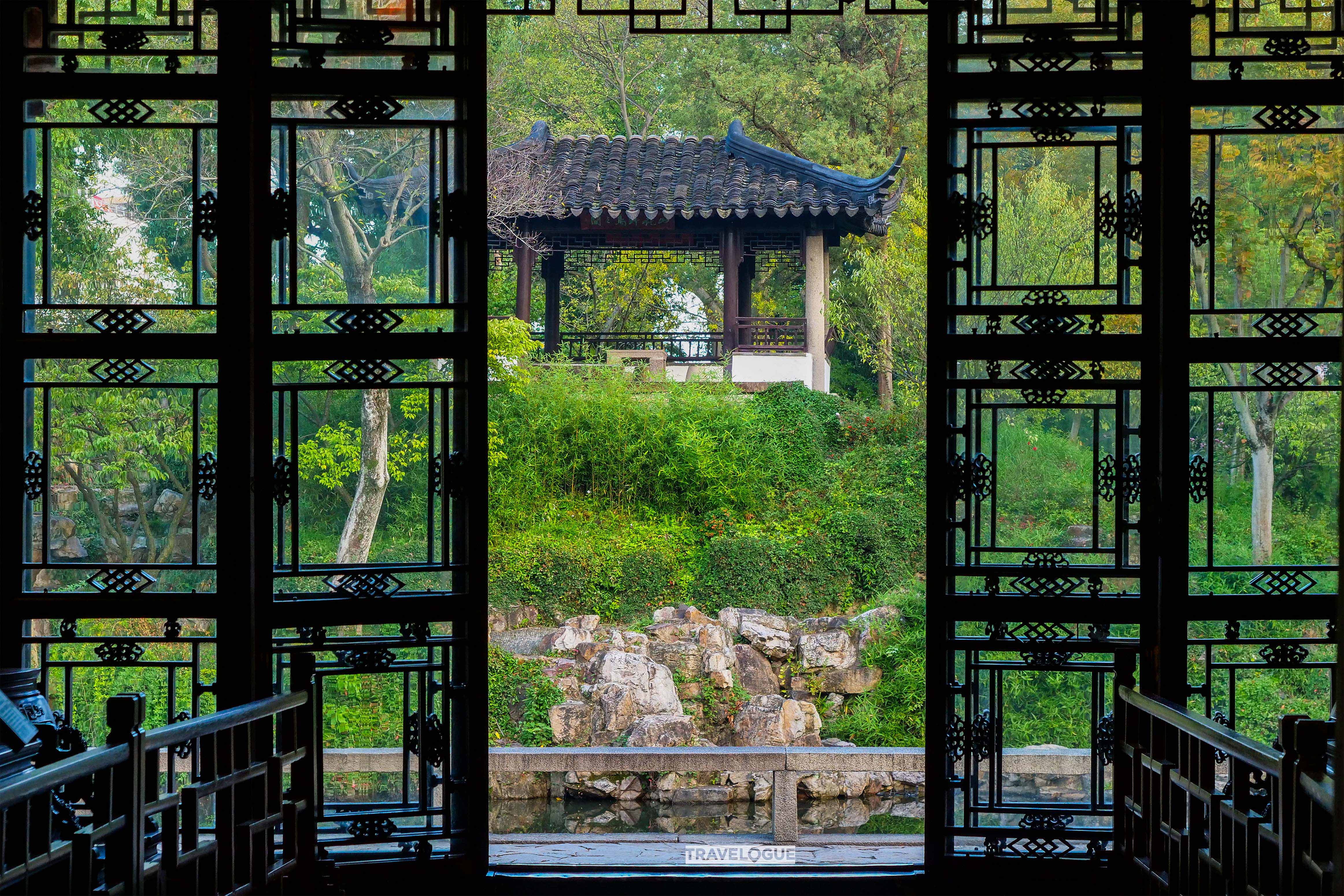 Examples of framing in the classical gardens of Suzhou, Jiangsu Province. /CGTN