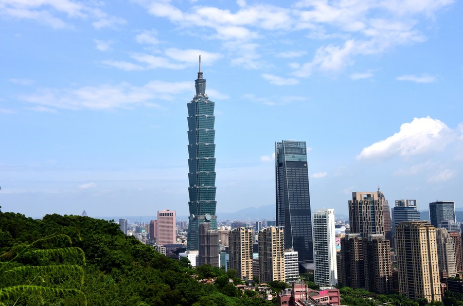 Taipei 101 skyscraper in Taipei, southeast China's Taiwan. /Xinhua