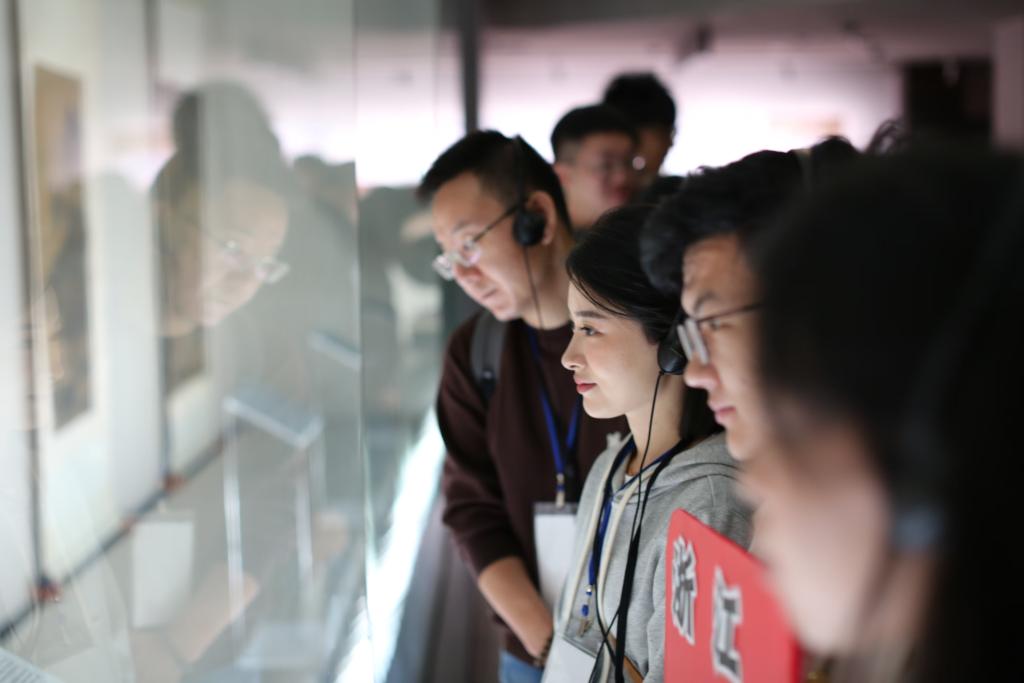 A delegation from Chinese mainland universities visit the Taipei Palace Museum, southeast China's Taiwan region, November 30, 2024. /Xinhua