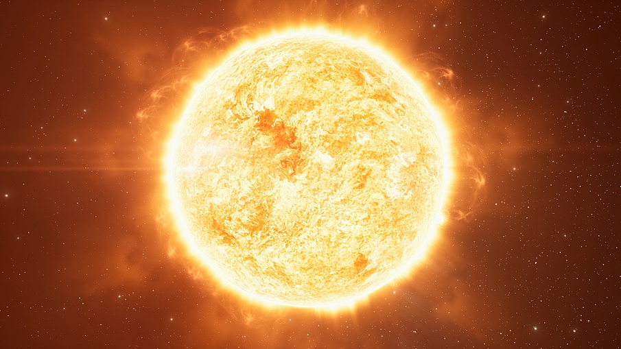 An illustration of the sun. /CFP