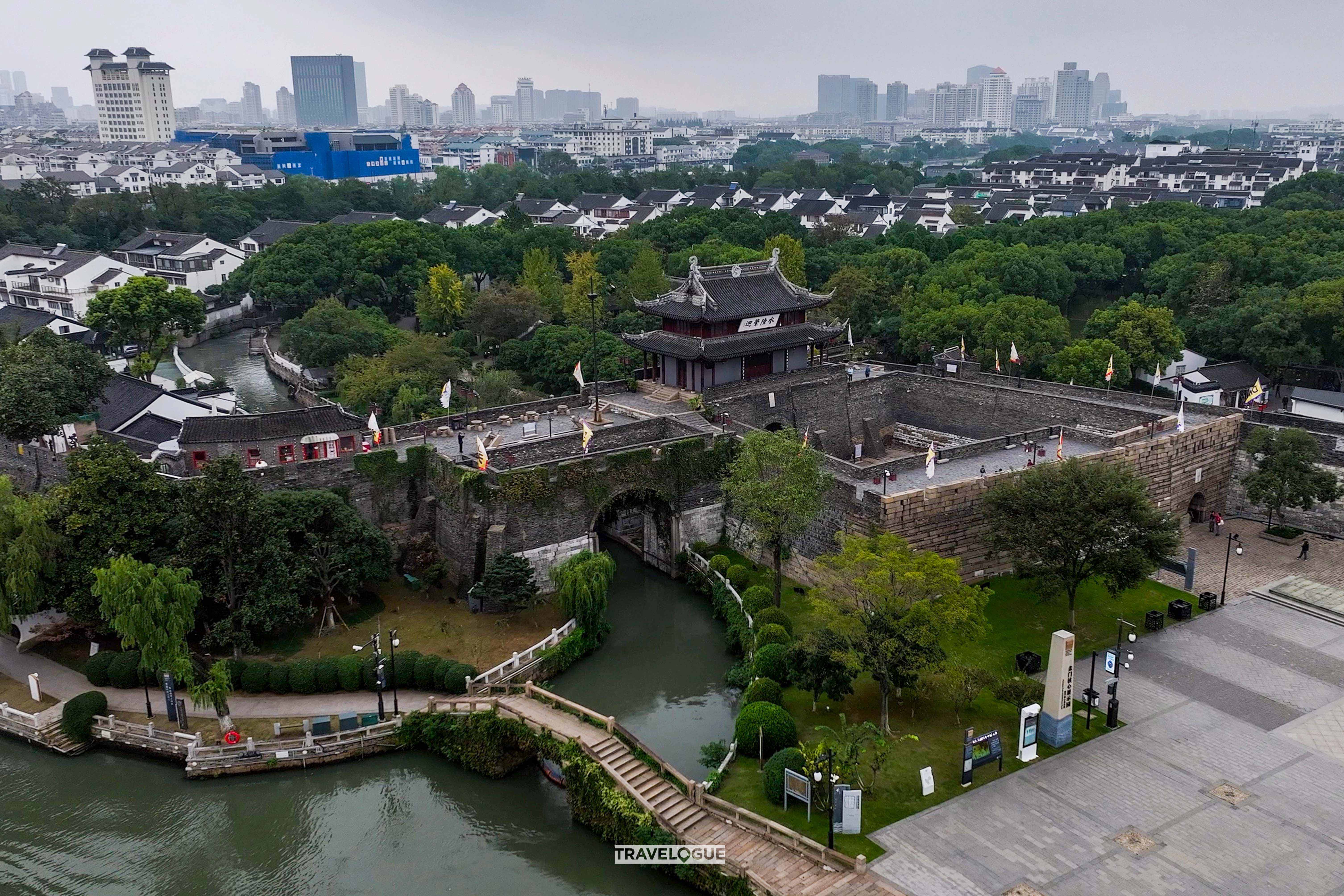 Panmen Gate is located in the old quarter of Suzhou, Jiangsu Province in east China. /CGTN