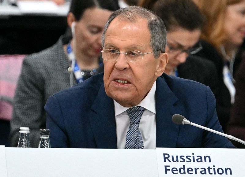 Russia's Foreign Minister Sergei Lavrov attends the plenary session of the 31st Organization for Security and Cooperation in Europe ministerial meeting in Ta'Qali, Malta, December 5, 2024.  /CFP
