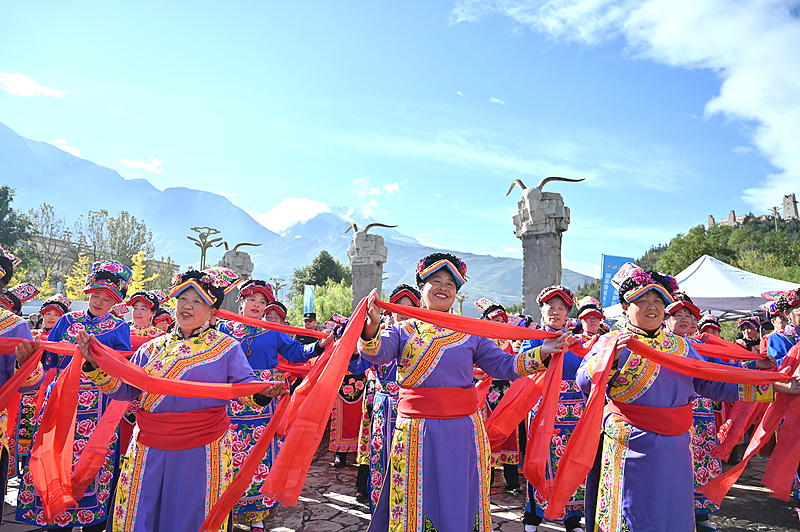 People of the Qiang ethnic group dressed in traditional costumes celebrate the Qiang New Year, Sichuan Province, China, November 1, 2024. /CFP