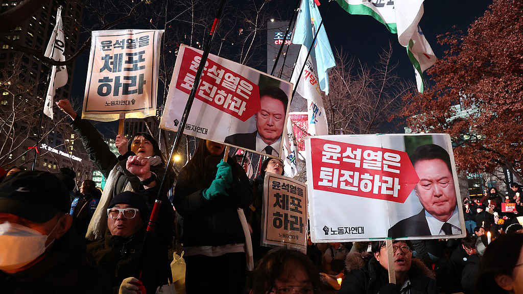 Live: View of South Korea's parliament as lawmakers set to vote on impeaching president