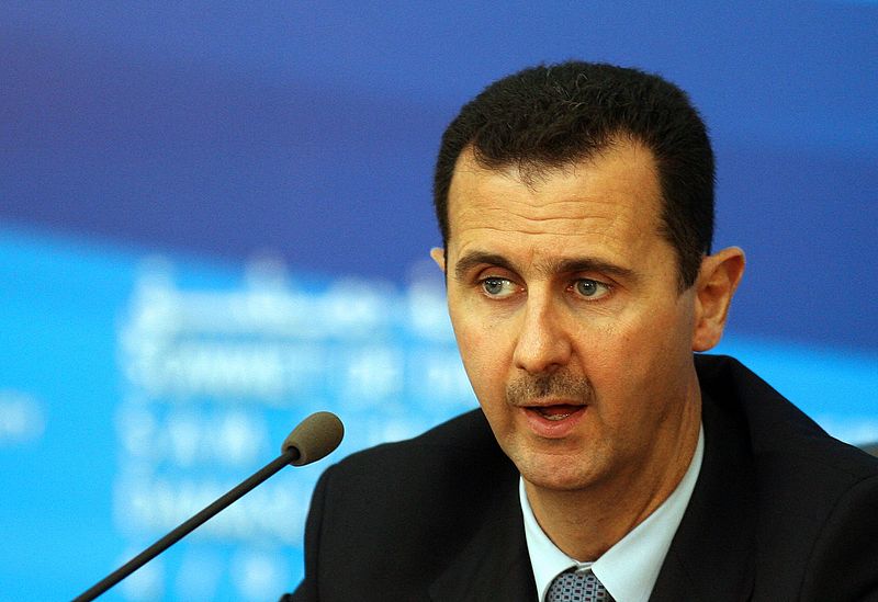 Syrian President Bashar al-Assad speaks during a joint press conference with visiting foreign leaders in Damascus, September 4, 2008. /CFP