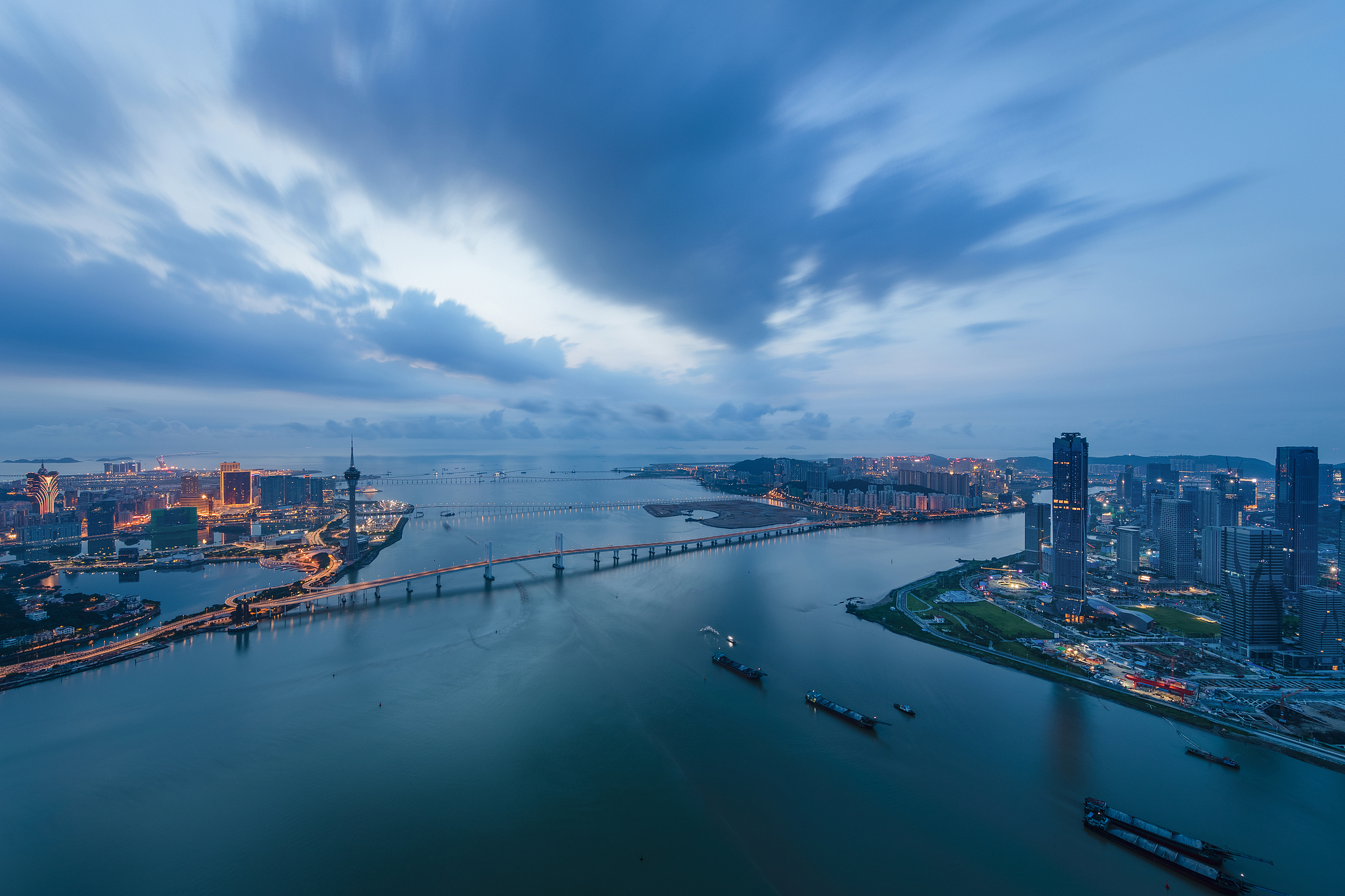 An aerial view of the Hengqin Guangdong-Macao In-Depth Cooperation Zone. /CFP