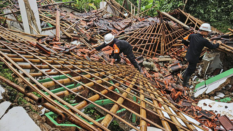 Landslides and flash floods hit Indonesia's Java island