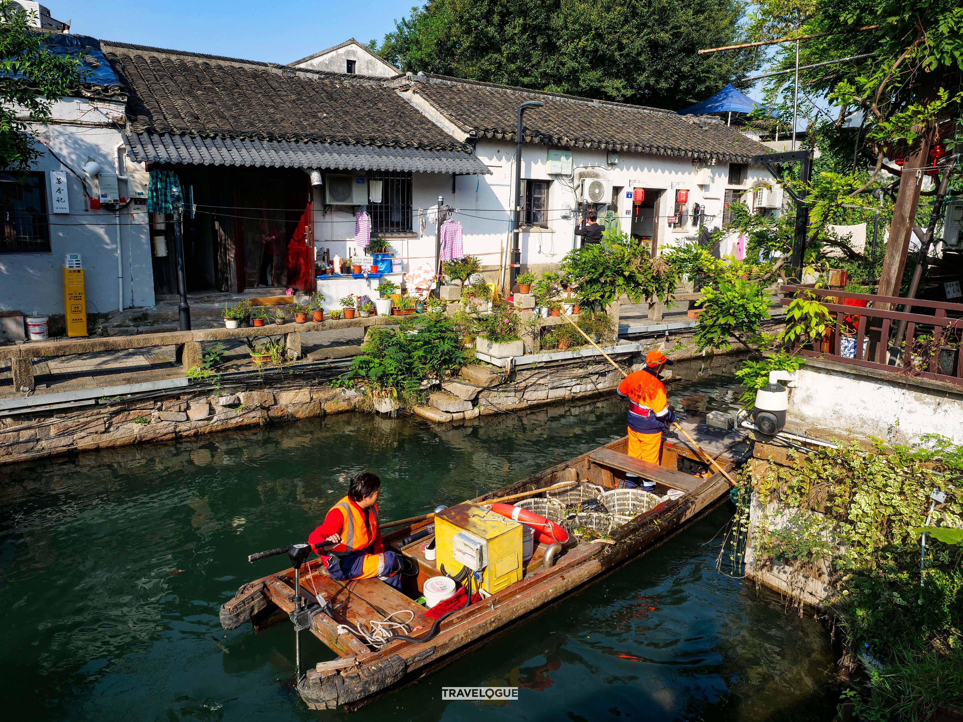 Daily life along the canals in the old quarter of Suzhou, Jiangsu Province. /CGTN