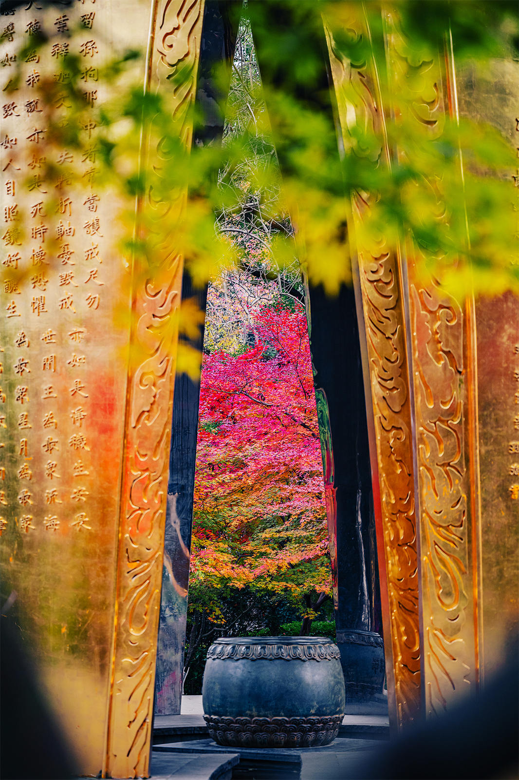 Qixia Mountain in Nanjing, Jiangsu Province is seen adorned with red leaves on December 10, 2024. /CFP