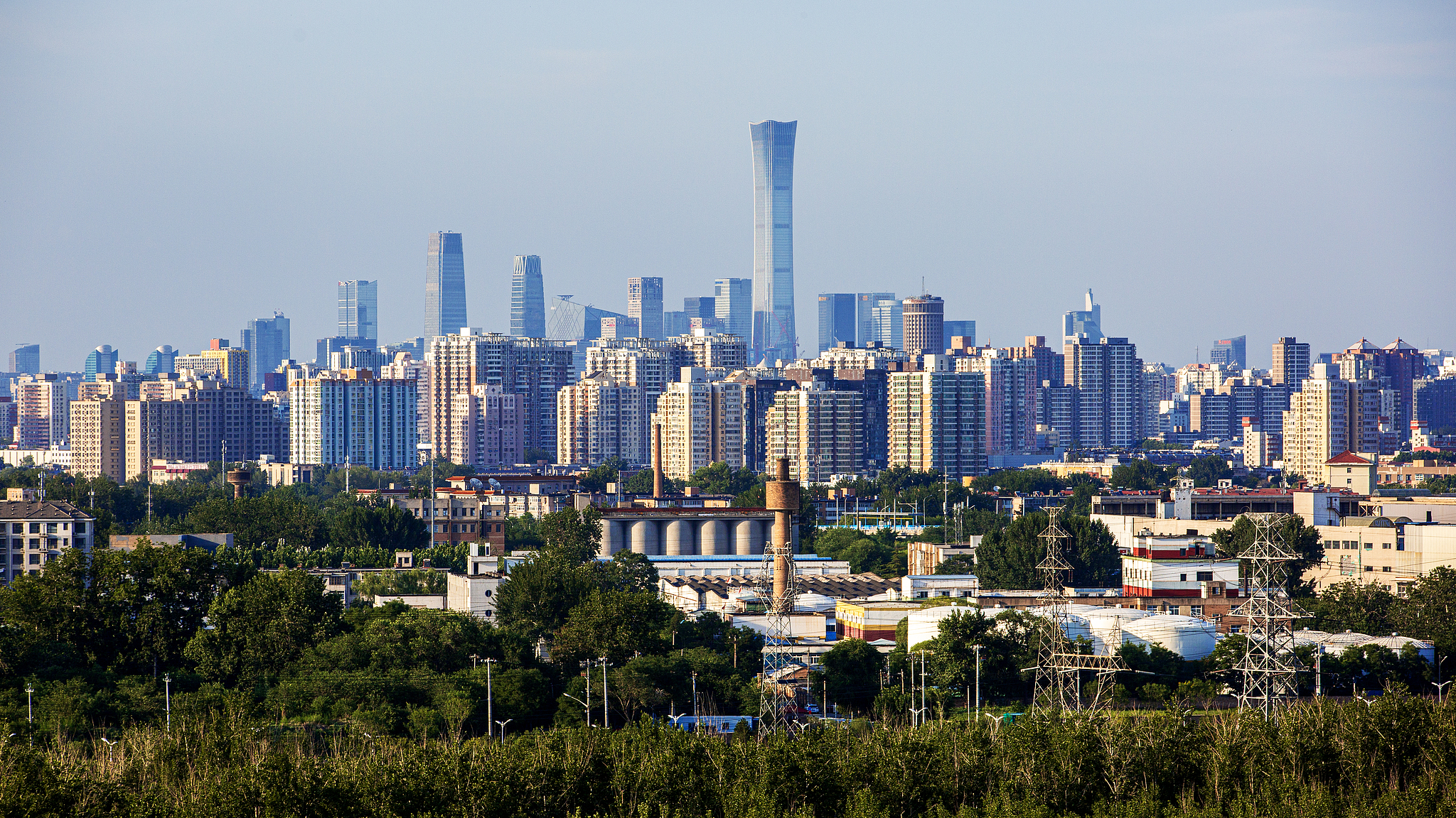 A view of the central business district in Beijing, China, June 9, 2024. /CFP