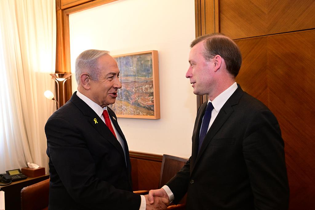 U.S. National Security Advisor Jake Sullivan (R) meets with Prime Minister Benjamin Netanyahu, Jerusalem, Israel, December 12, 2024. /CFP