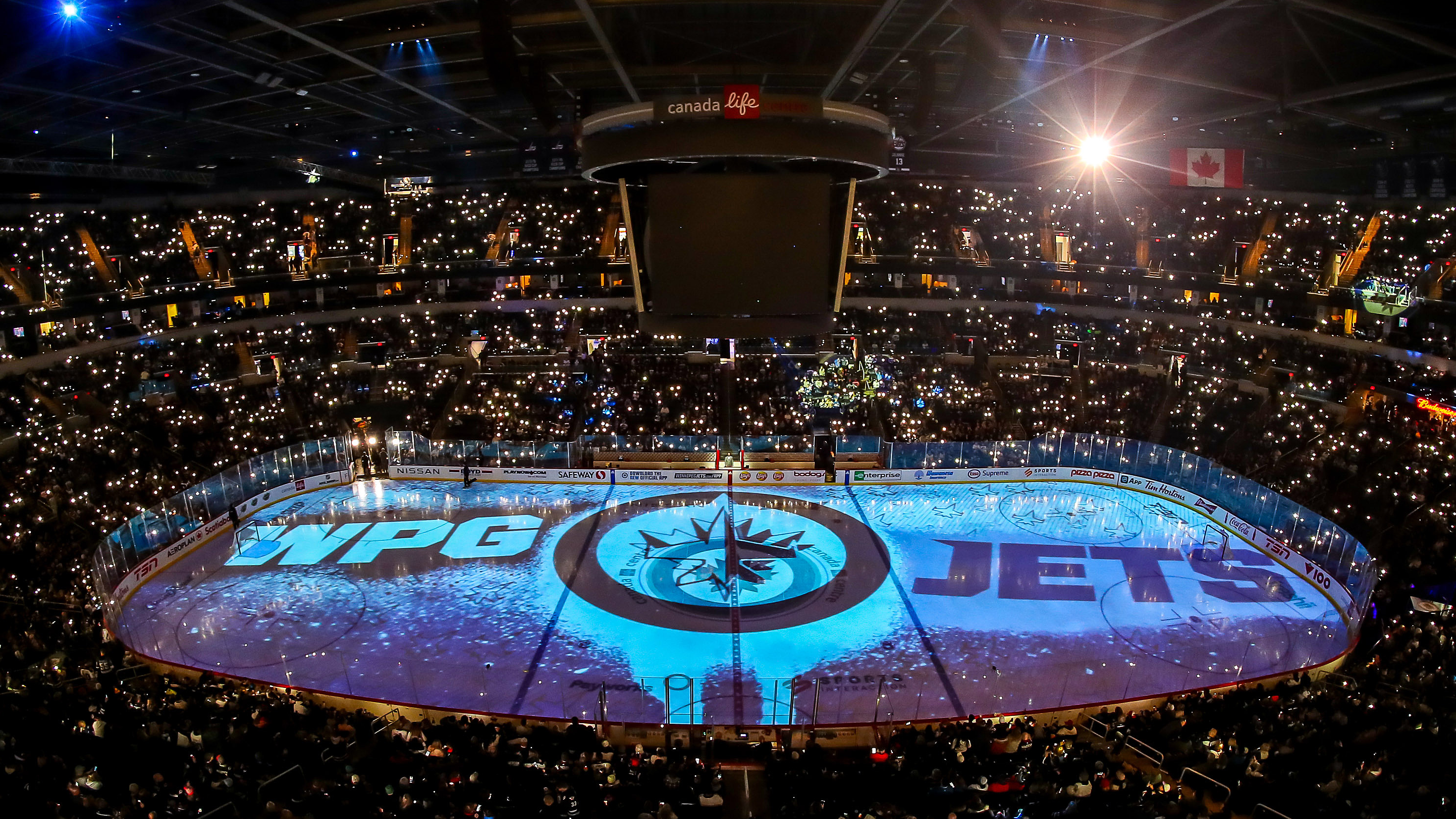 File photo of the Winnipeg Jets' home stadium Canada Life Centre in Winnipeg, Manitoba, Canada. /CFP