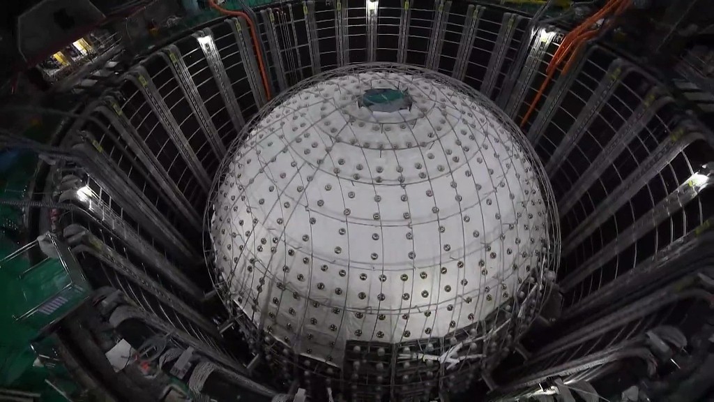 China's transparent spherical neutrino detector reaches critical stage