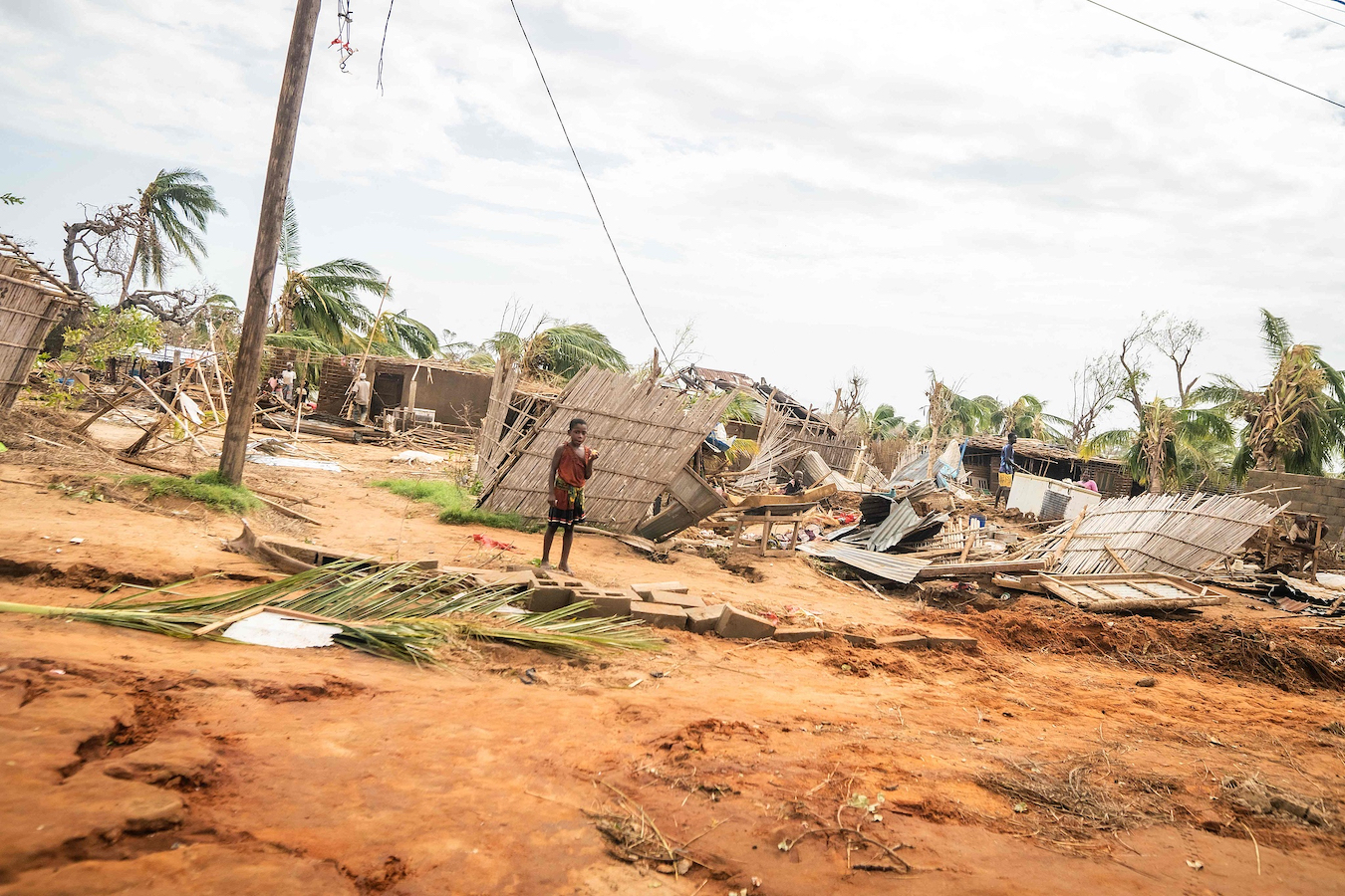 Damaged houses after Cyclone Chido made landfall in Mecufi district, Cabo Delgado Province, Mozambique, December 15, 2024. /CFP