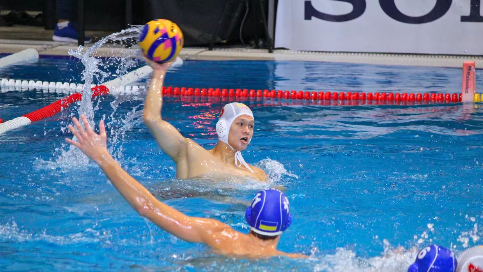 China defeats Ukraine in the World Aquatics Water Polo World Cup Men's Division 2 quarterfinals in Istanbul, Türkiye, December 20, 2024. /World Aquatics