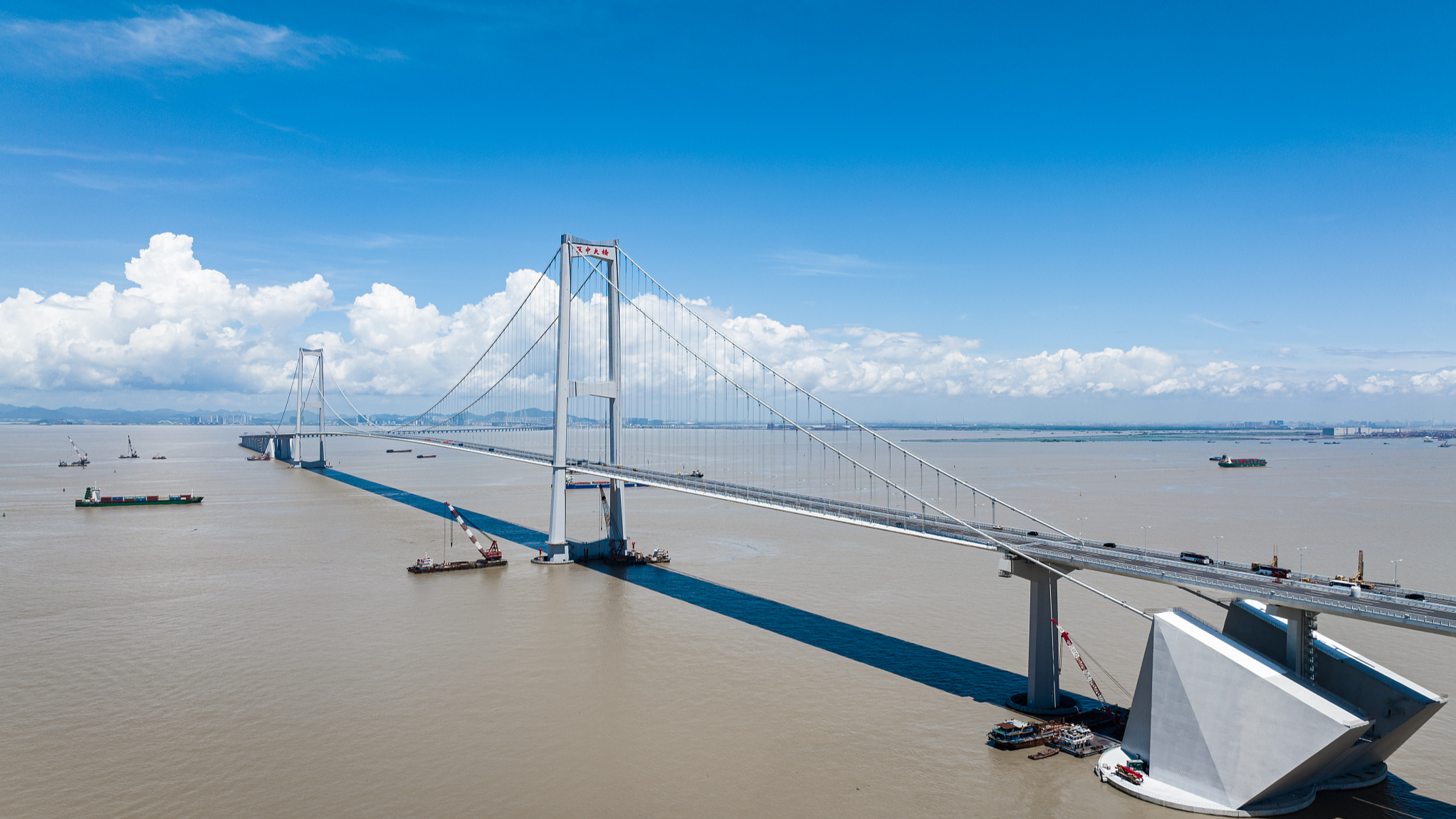 The Shenzhen-Zhongshan Bridge of the Shenzhen-Zhongshan Link in south China's Guangdong Province. /CFP