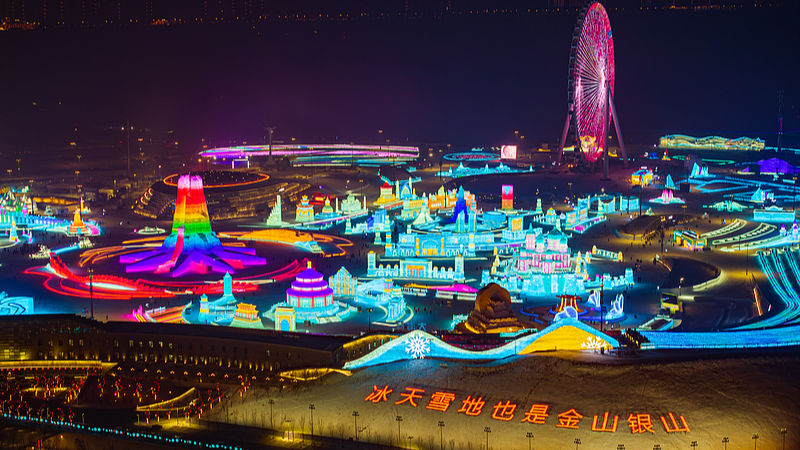 Live: Harbin Ice and Snow World draws visitors to NE China