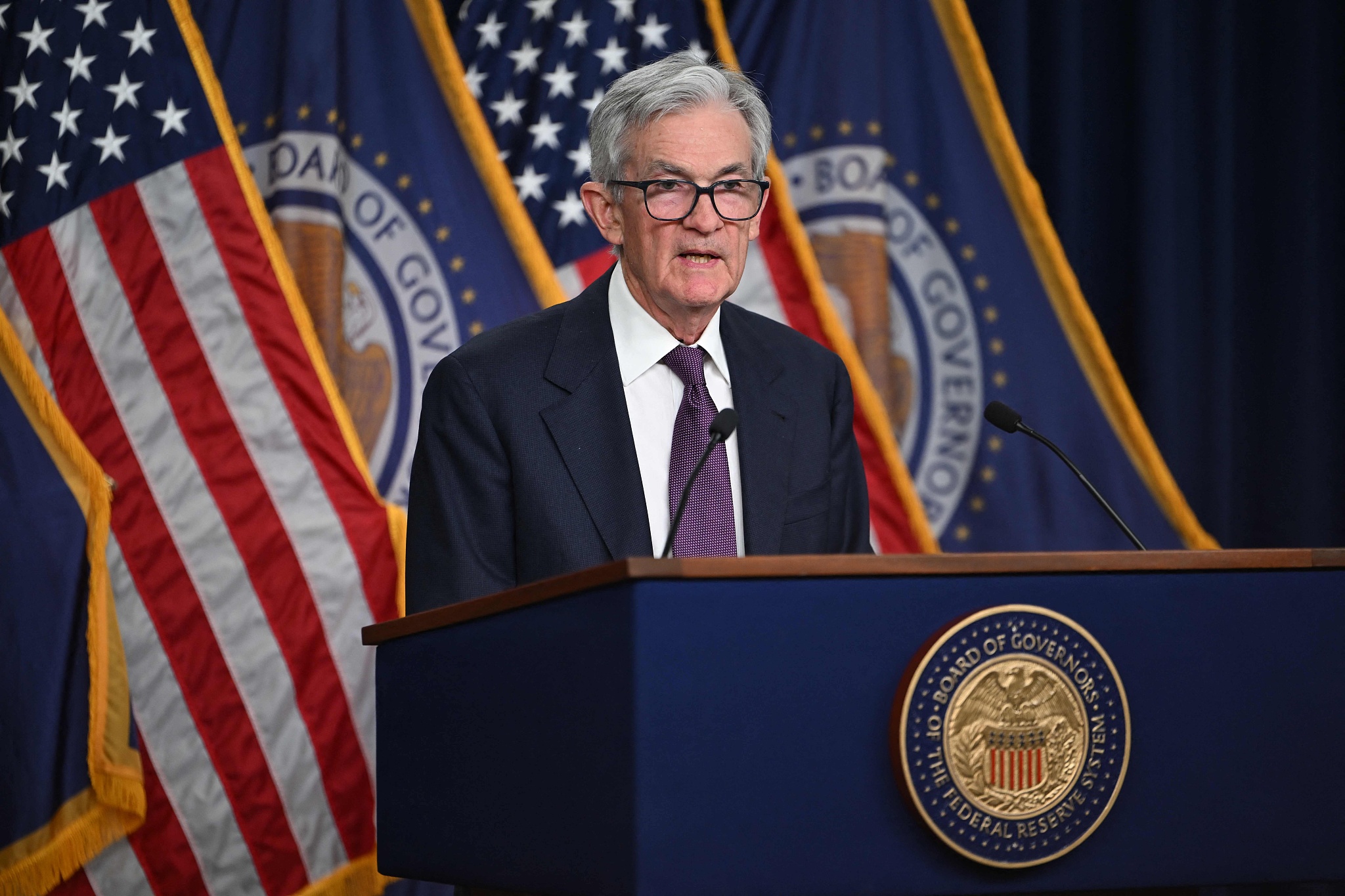 US Federal Reserve Chairman Jerome Powell speaks at a press conference after a Monetary Policy Committee meeting in Washington, D.C., United States, December 18, 2024. /CFP