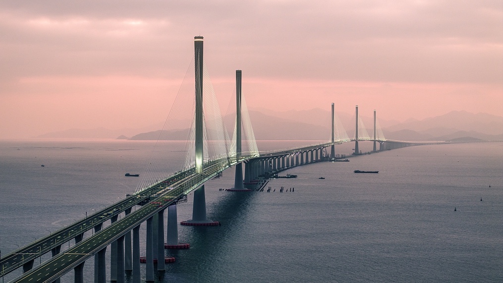 A view of the Huangmaohai Link, Zhuhai, south China's Guangdong Province, December 8, 2024. /CFP