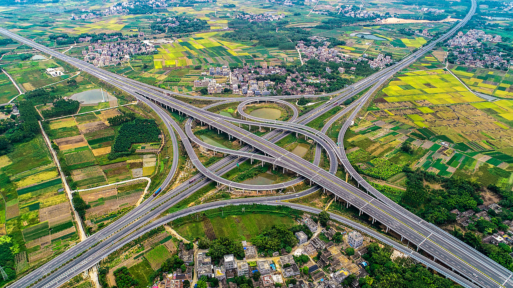 A crisscrossing network of highways in Zhanjiang City, south China's Guangdong Province. /CFP