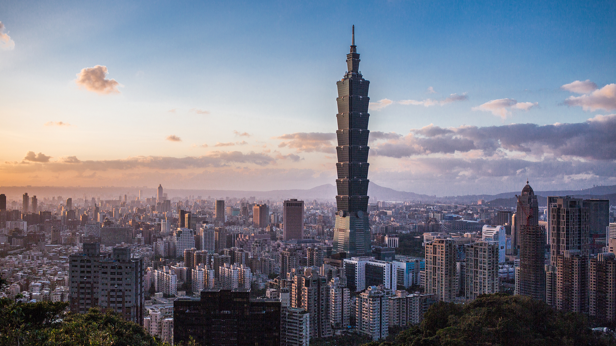 The Taipei 101 skyscraper in Taipei, southeast China's Taiwan region. /CFP