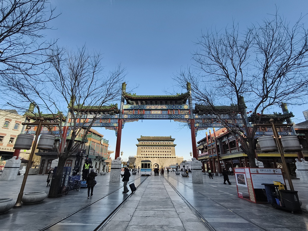 The Arrow Tower of Zhengyangmen on December 26, 2024. /CFP