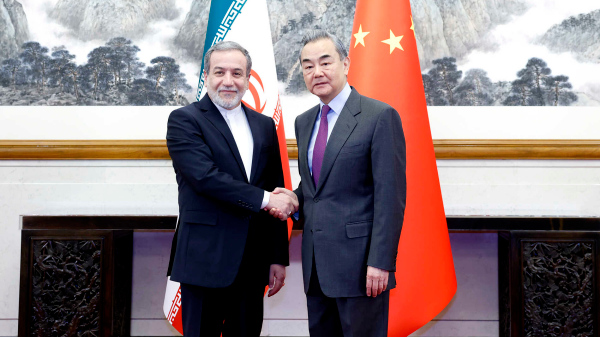 Chinese Foreign Minister Wang Yi (R), also a member of the Political Bureau of the Communist Party of China Central Committee, holds talks with Iranian Foreign Minister Seyyed Abbas Araghchi in Beijing, China, December 28, 2024. /Chinese Foreign Ministry