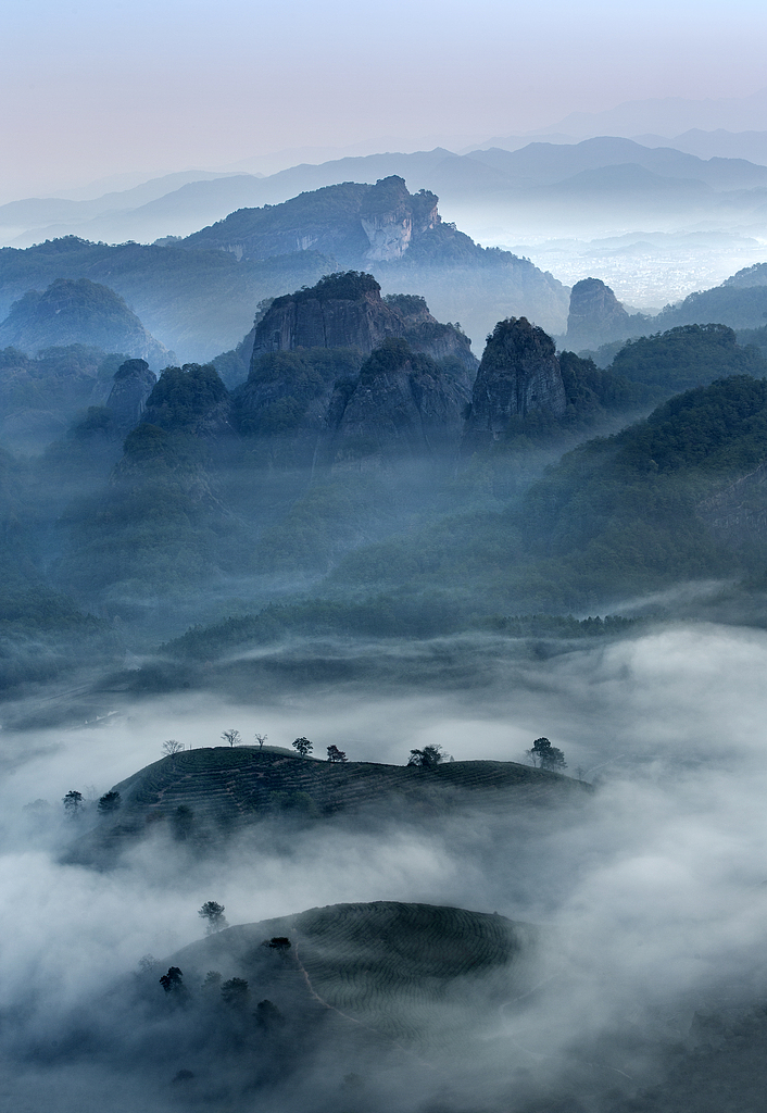 A file photo shows a view of Wuyi Mountain in Fujian Province, China. /CFP
