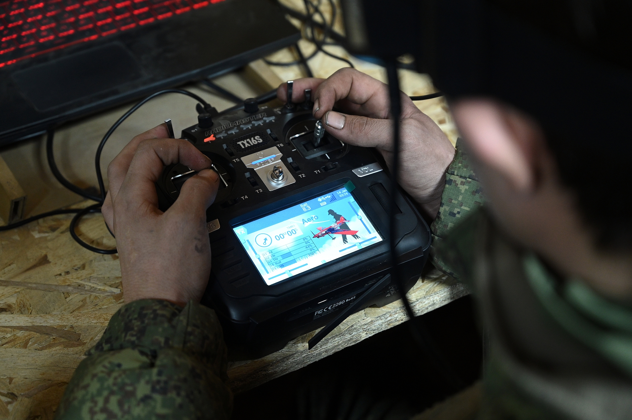 A Russian serviceman takes part in FPV drone pilot training at a training range in Rostov region, Russia, December 19, 2024. /CFP