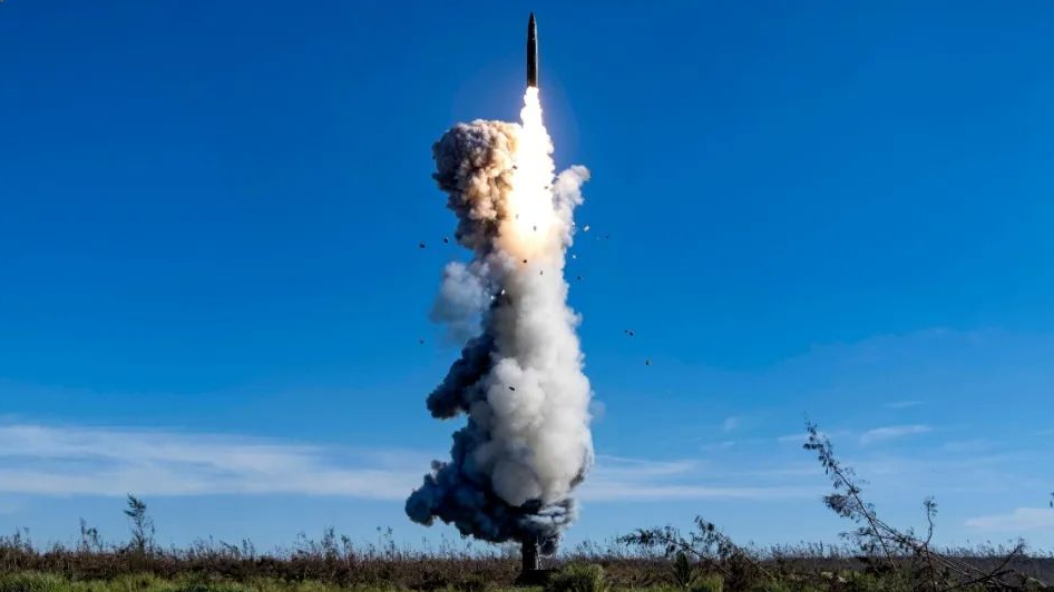 The Chinese PLA Rocket Force launched an intercontinental ballistic missile carrying a dummy warhead into the high seas in the Pacific Ocean, September 25, 2024. /Ministry of National Defense