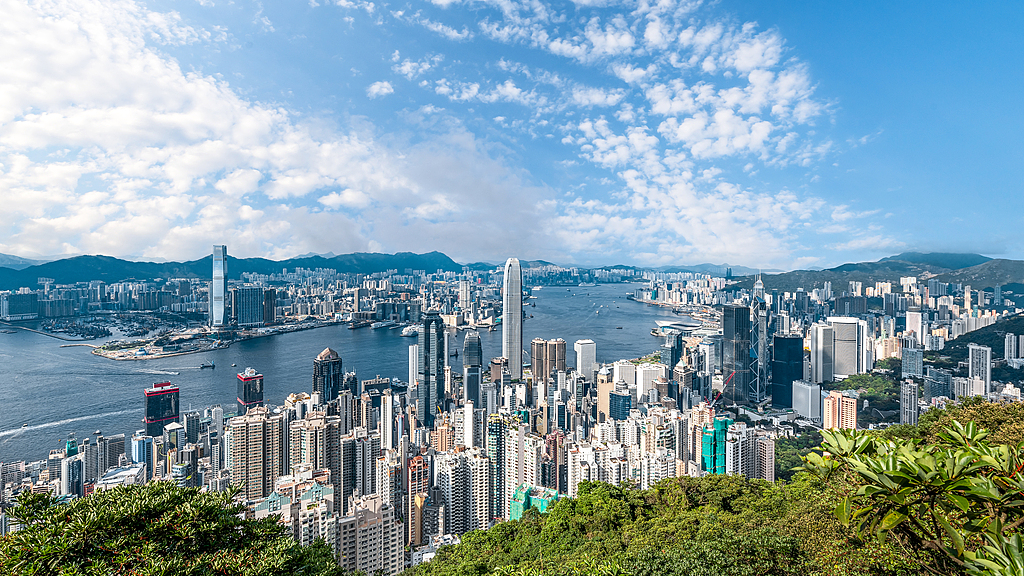 The skyline of Hong Kong's Victoria Harbor. /CFP