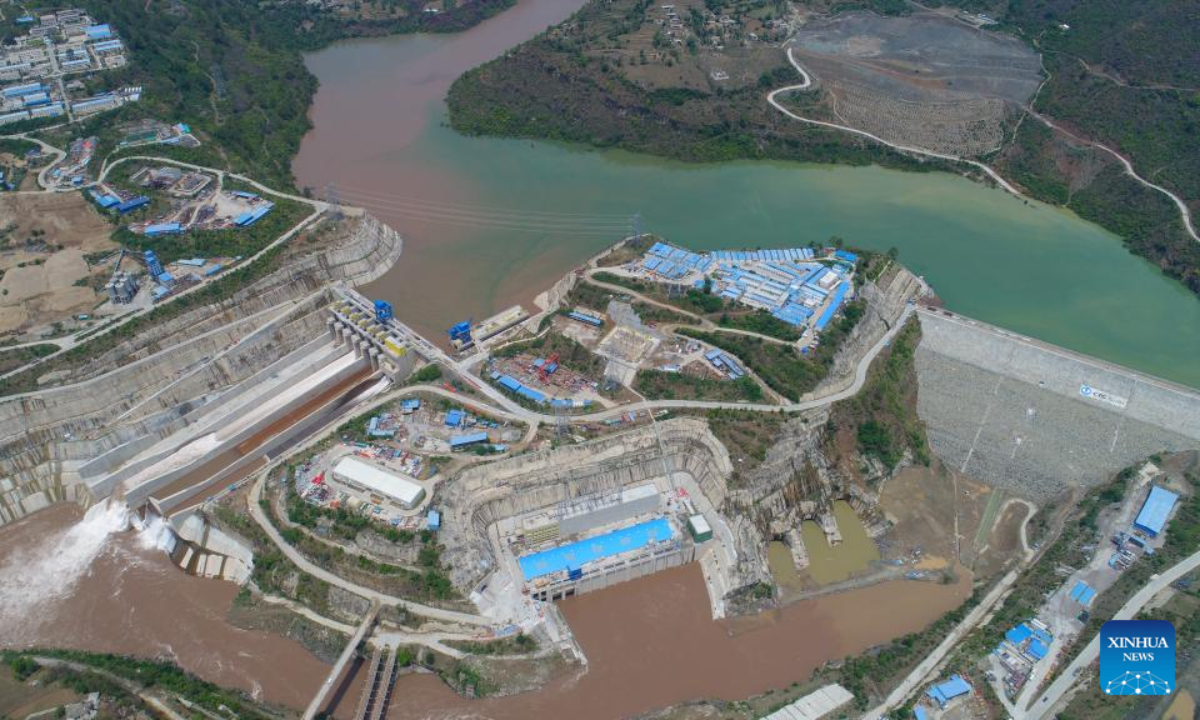 View of Karot Hydropower Plant in Pakistan's eastern Punjab province, April 7, 2022. /Xinhua