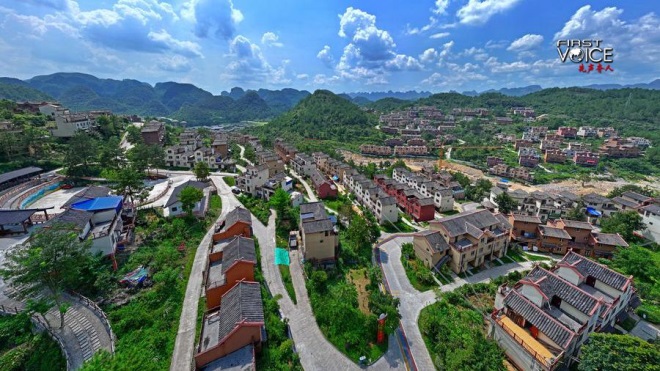 A relocation site in Nandan, a county in south China's Guangxi Zhuang Autonomous Region, to help the Baiku Yao community emerge from poverty, August 28, 2024. /Xinhua